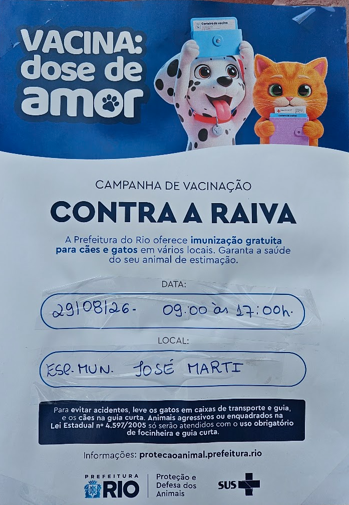 Campanha de Vacinação contra a Raiva